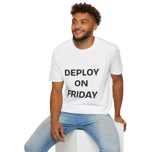 Deploy on Friday T-Shirt – Funny Software Engineer & DevOps Tee